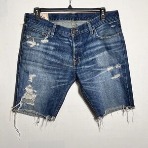 Hollister Men’s Distressed Cut Off Shorts sz 36